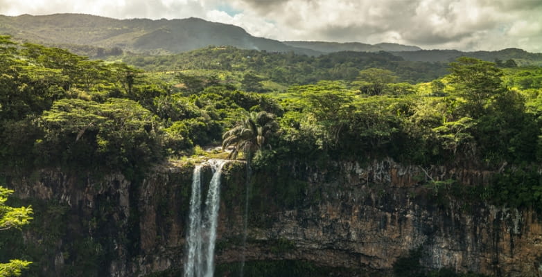 Chamarel-Wasserfall im Südwesten von Mauritius