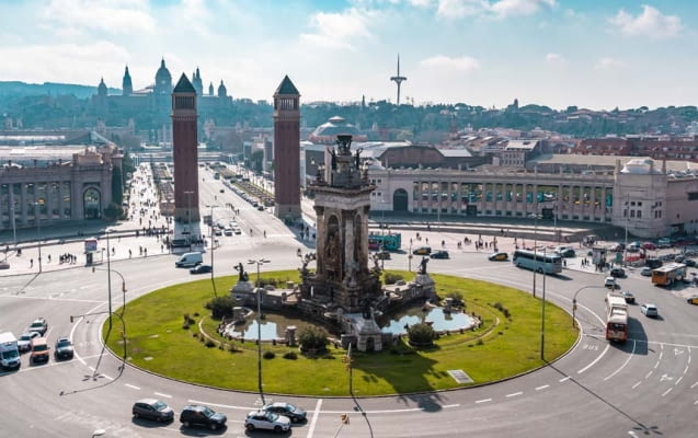 Placa Espanya in Barcelona